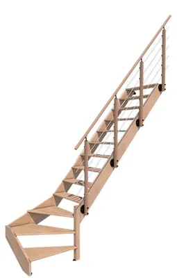 Immagine prodotto di NOVESTA - Scala a quarto di giro con ringhiera