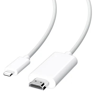 Produktbild von HDMI-Kabel, Geeignet für Apple Lightning auf HDTV, HD-Adapterkabel, AV-Konvertierungskabel, 2m
