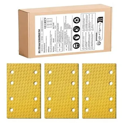 Zdjęcie produktu dla Papier ścierny arkusze 133X80MM P120 rzep zestaw 100 sztuk drewno metal