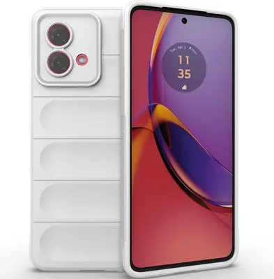 Produktbild von Handyhülle für Motorola Moto G84 Weich TPU Silikon Stossfest Anti-rutsch Hülle Weiß