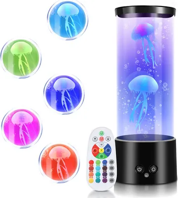 Produktbild von Jopassy LED Quallen Nachtlichter dekorative RGB Stimmungslicht Aquarium Lava Lampe Bunte Künstliche