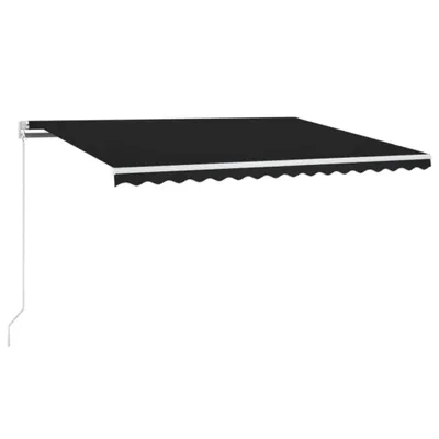 Produktbild von Markise Manuell Einziehbar mit LED 400x300 cm Anthrazit