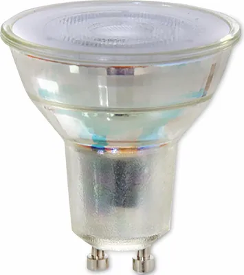 A close-up studio shot of an LED light bulb.
