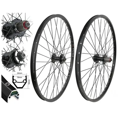 Produktbild von LAUFRADSATZ 26" MTB 6 Loch Scheibenbremse 8/9/10 fach für Shimano Kassette