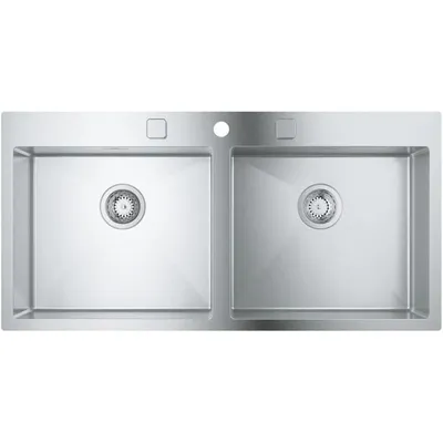 Produktbild von GROHE 31585SD1 Edelstahlspüle K800 31585_1 2 Becken 1024x510mm
