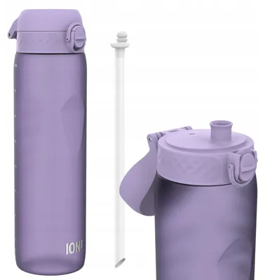 Produktbild von ION8® Sport-Trinkflasche mit Strohhalm 1L Violett