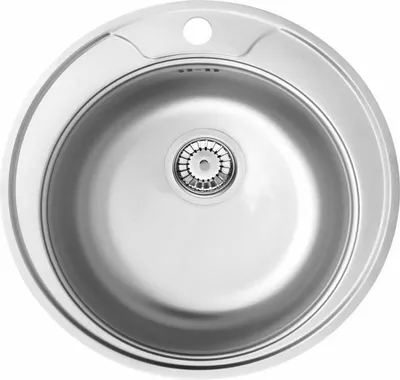 A top-down view of a stainless steel sink.