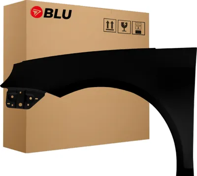 Immagine prodotto di BLU Parafango compatibile con VW Volkswagen Eos L041 LO41 Sinistra Schwarz Schwarz | 2006-2015 | Anteriore | Verniciato | Pronto per il montaggio | Acciaio