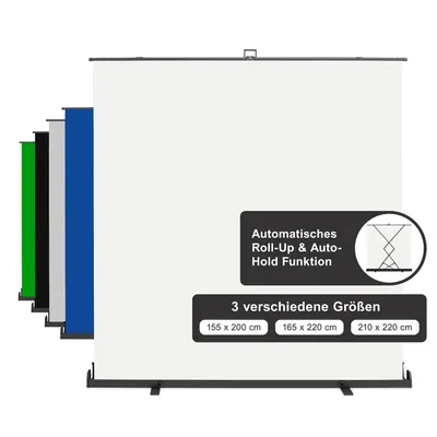 Image de walimex pro Panneau enroulable Fond 210x220cm blanc