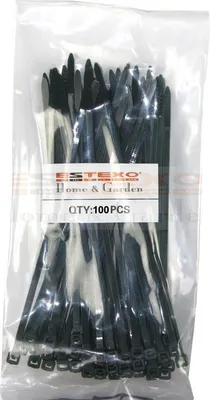 Produktbild von 100 Kabelbinder Befestigung für PVC Sichtschutzmatten Sichtschutz grün