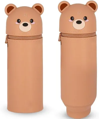 Produktbild von Silikon-Kartonhalter, 2-in-1 Etui, großes Schreibtischgepäck, Etui für Stifte, Kugelschreiberhalter