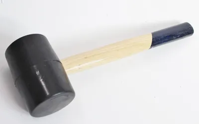Produktbild von Gummihammer 44 mm Schonhammer Pflasterhammer Pflaster Stein Hammer aus Gummi zäh