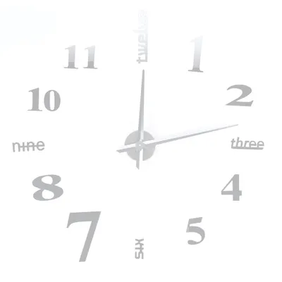 Produktbild von 3D Wanduhr DIY Rahmenlose Wanduhr Zum Aufkleben Clock Geräuschlos Wandaufkleber Dekoration für Küche Wohnzimmer Schlafzimmer