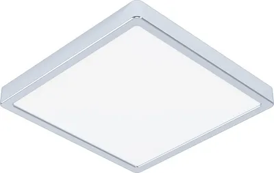 Produktbild von EGLO LED Deckenleuchte Fueva 5, Ø 28,5 cm, Aufbauleuchte, Bad-Deckenlampe aus Stahl und einer Kunststoff Leuchtfläche in Chrom, Lampe, warmweiß, IP44