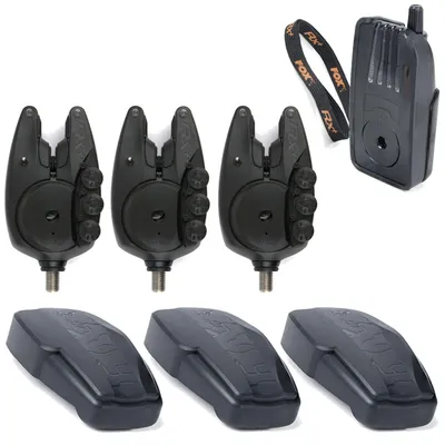 Produktbild von Fox Micron RX+ 3er Bissanzeiger Set - 3 Funkbissanzeiger + 1 Receiver