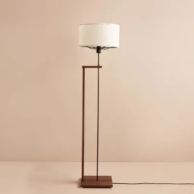 Produktbild von Opviq, AYD-3474, Stehlampen, Weiß, Stoff, 38 x 38 x 150 cm