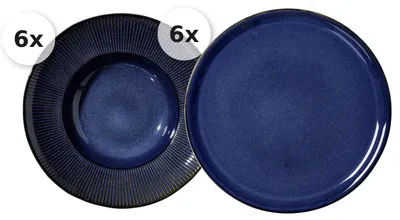 Produktbild von Pizza- & Pastateller-Set 12 tlg. Aradeo