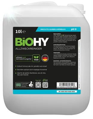 Produktbild von AUSLAUF! BiOHY Allzweckreiniger Konzentrat 10L 10003001010