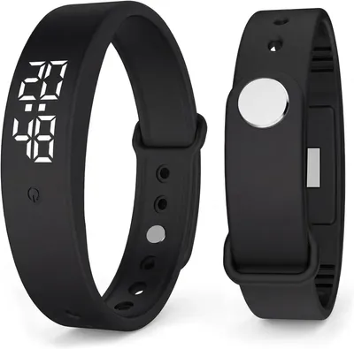Produktbild von Vibrationswecker Armband 1 Stück, Wasserdichtes Silikonarmband Mit 10 Weckern Und 30-Tage Akkulaufzeit Für Schüler, Erwachsene Und Sportler