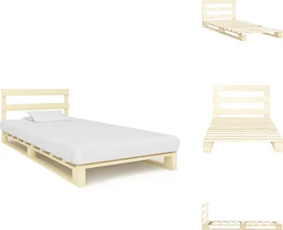 Obrázok produktu pre vidaXL Masívna posteľ z borovicových paliet 100×200 cm - Postele a rámy postelí