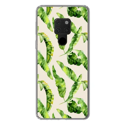 Produktbild von MuchoWow® Handyhülle Schutzhülle Hülle für Huawei P40 Lite Blatt - Tropisch - Muster Silikon Softcase Handy Hülle - Handy