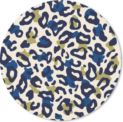 Produktbild von MuchoWow® Mauspad Mousepad Panther - Design - Blau - Grün 30x30 cm - Mousepads - Maus Mat - Pad - Mausunterlage - Tischunterlage - Schreibtischmatten