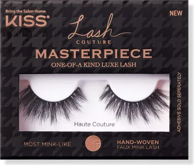 Zdjęcie produktu dla KISS | Sztuczne rzęsy - Haute Couture - Czarne - Luksusowe i ręcznie robione - z klejem