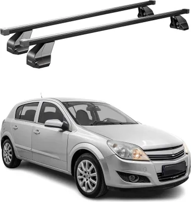 Produktbild von Menabo Dachträger Grundtäger für Opel Astra H 2004-2010 75kg Stahl Schwarz 2 tlg