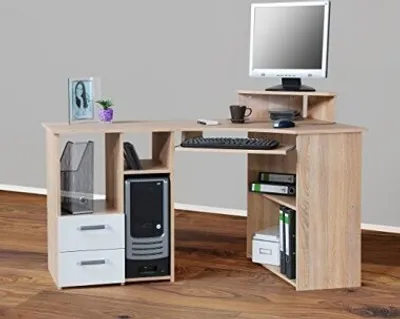 Produktbild von Eckschreibtisch sonoma eiche PC Tisch Eck-Schreibtisch