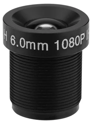 Immagine prodotto di Obiettivo per telecamera CCTV da 6 mm, 2 milioni di pixel, protezione 24 ore su 24, sicurezza IR con 58°