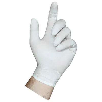 Produktbild von Texxor Nitril Einweghandschuhe, puderfrei, lebensmittelgeeignet, weiß, L