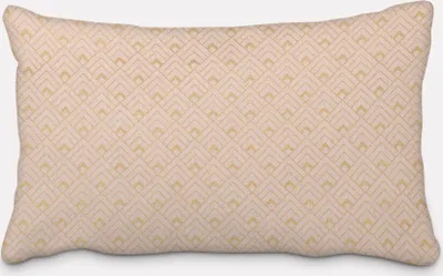 Produktbild von SCHÖNER LEBEN. Kissenhülle Art Deco Metallic Rauten rosa gold Größe 30x50cm (HxB) 30x50cm (HxB) Größe