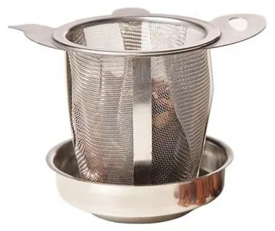Immagine prodotto di Colino per tè in acciaio inox con vassoio