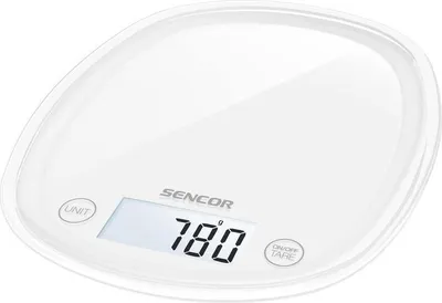 Image de Sencor SKS 30WH escabeaux de cuisine Blanc Comptoir Ovale Balance de ménage électronique