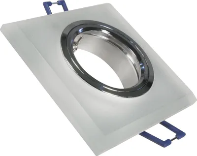 Produktbild von Einbaurahmen McShine Kristallglas eckig Milchglas 90x90mm