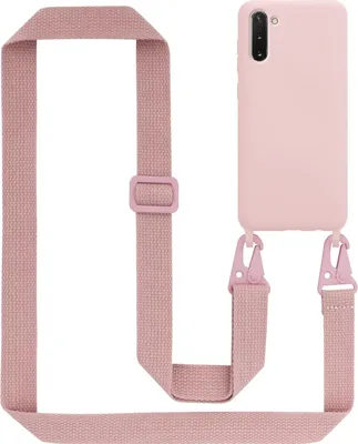 Produktbild von Cadorabo Schutzhülle für Samsung Galaxy NOTE 10 Hülle in Rosa Handykette Etui längenverstellbar Kordel Band