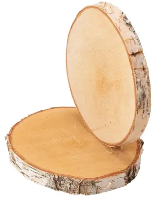 Produktbild von Baumscheiben 2 Stk. Dekoholz Holzscheiben Holzplatten 15 - 18 cm