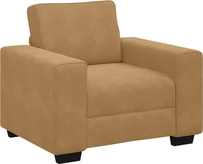 Obrázok produktu pre Rozkladacia pohovka, hnedá 100x77x82 cm, zamatová