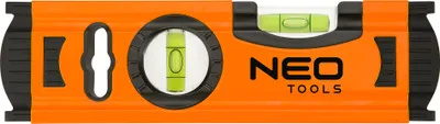 Image de NEO TOOLS Niveau à bulle en aluminium 20 cm, 2 flacons