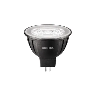 A Philips LED spotlight bulb on a white background.