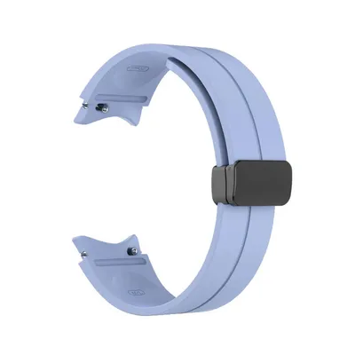 Produktbild von SYSTEM-S Armband 20 mm aus Silikon für Samsung Galaxy Watch 5 4 Smartwatch in Lila