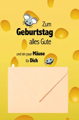 Produktbild von Geburtstag – Geldkarte - Glückwunschkarte im Format 11,5 x 17 cm