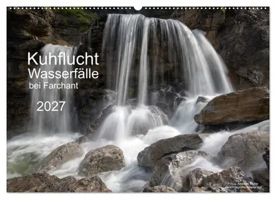 Produktbild von Kuhflucht Wasserfälle bei Farchant (Wandkalender 2027 DIN A2 quer), CALVENDO Monatskalender