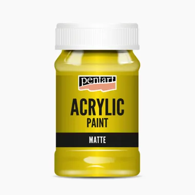 Immagine prodotto di PENTART Colore acrilico opaco, 100 ml, giallo