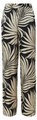 Produktbild von s.Oliver Damen Hose aus Satin mit Allover-Print und weitem Beinverlauf