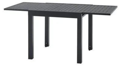 Image de Table de jardin extensible 6 personnes SOLOMA - SOLOMA - Aluminium - 80/160 x 80 x 75 cm