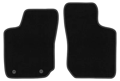 Produktbild von Velours-Fußmatten Vorne für Opel Corsa B 1993-2001 (Schrägheck) – 2-tlg, Schwarz, passgenau – Wielganizator BASIC