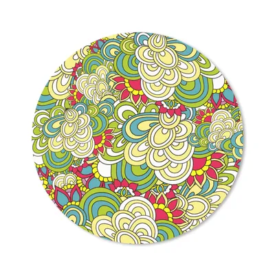 Produktbild von MuchoWow® Mauspad Mousepad Muster - Blumen - Frühling 40x40 cm - Mousepads - Maus Mat - Pad - Mausunterlage - Schreibtisch Accessoires