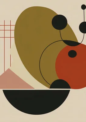 Produktbild von Plakat 29,7x42cm Geometrische Balance