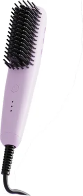 Produktbild von INF Mini Haar Glättungsbürste - Ionisch, Nass & Trocken, 3 Temperaturstufen Violett